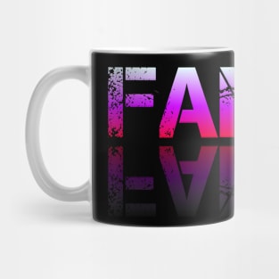 Fam - Graphic Typography - Funny Humor Sarcastic Slang Saying - Pink Gradient Mug
